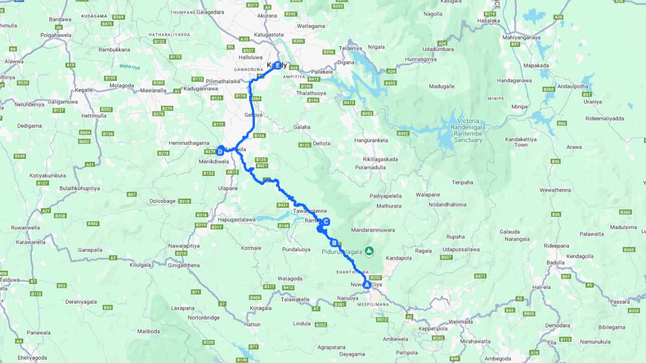 Prywatny transfer widokowy z Nuwara Eliya do Kandy ze zwiedzaniem