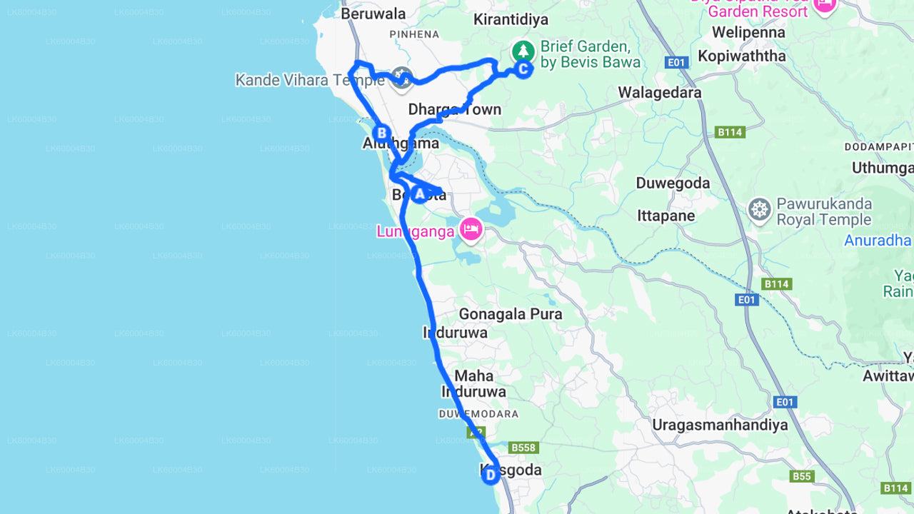 Wycieczka po mieście Bentota