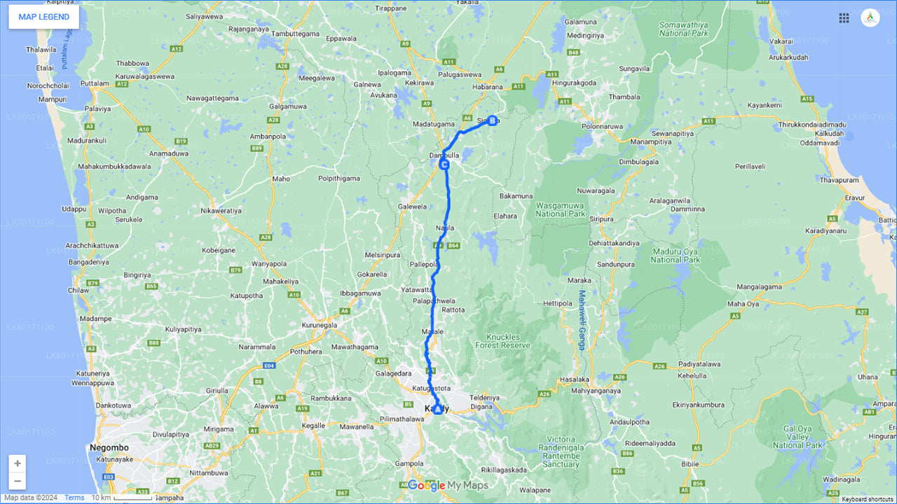 Sigiriya i Dambulla z Kandy