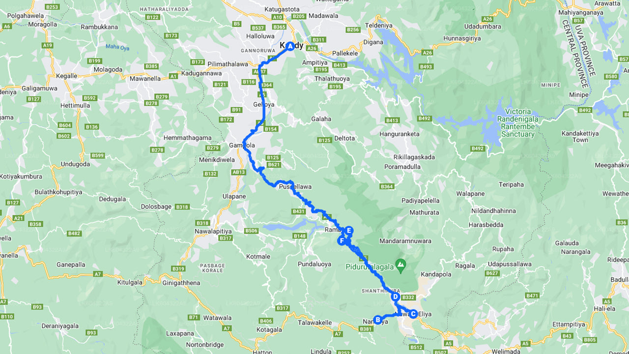 Malownicza podróż pociągiem do Nanu Oya z Kandy