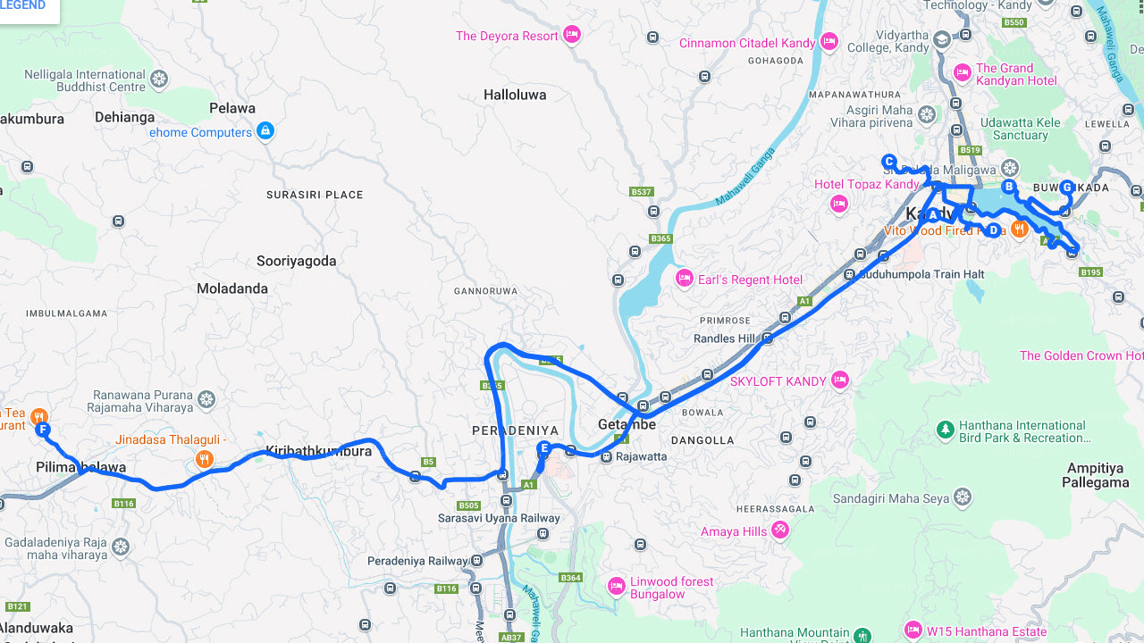 Wycieczka po mieście Kandy