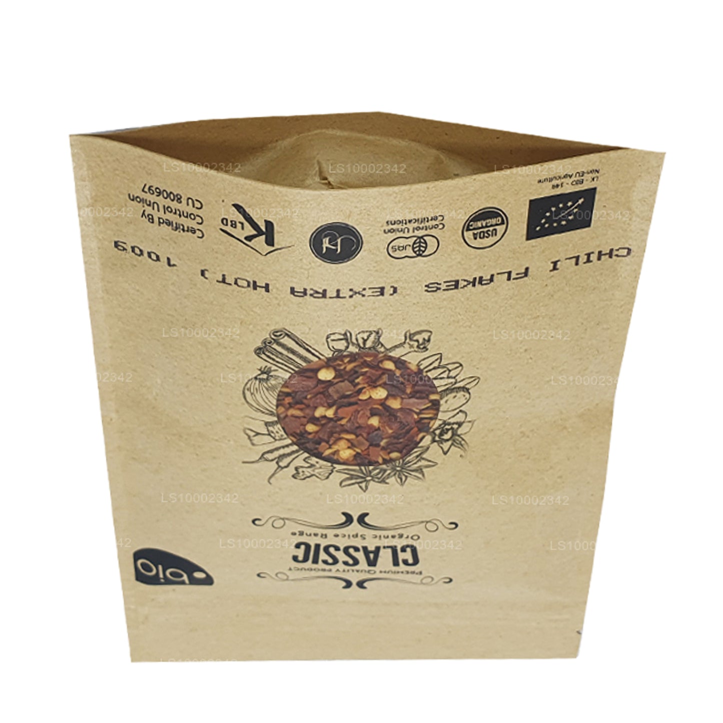 Organiczne płatki chili Lakpura Extra Hot