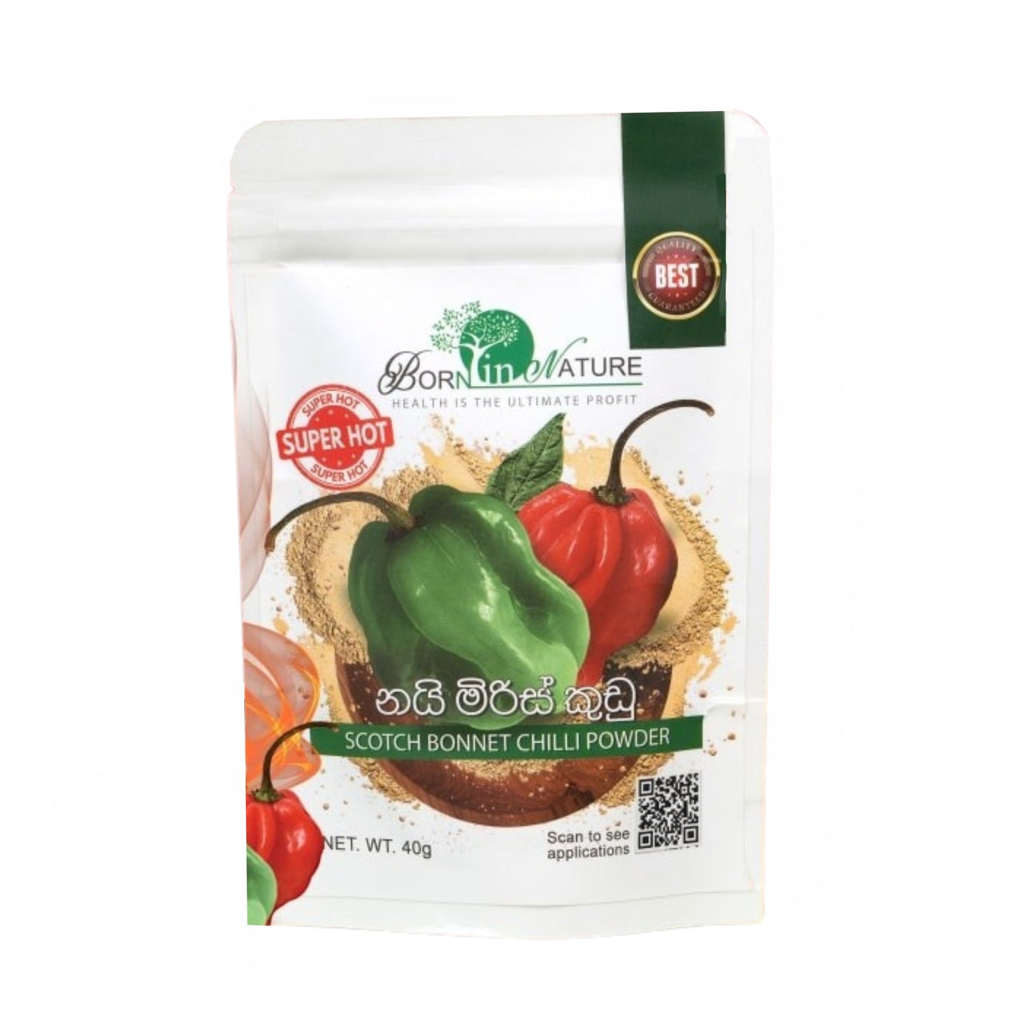 Born in Nature Scotch Bonnet (Nai Miris) Powder (40g)