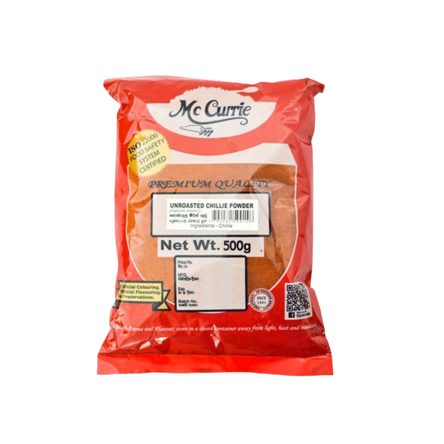 Mc Currie Nieprażony Chilli w proszku (100g)