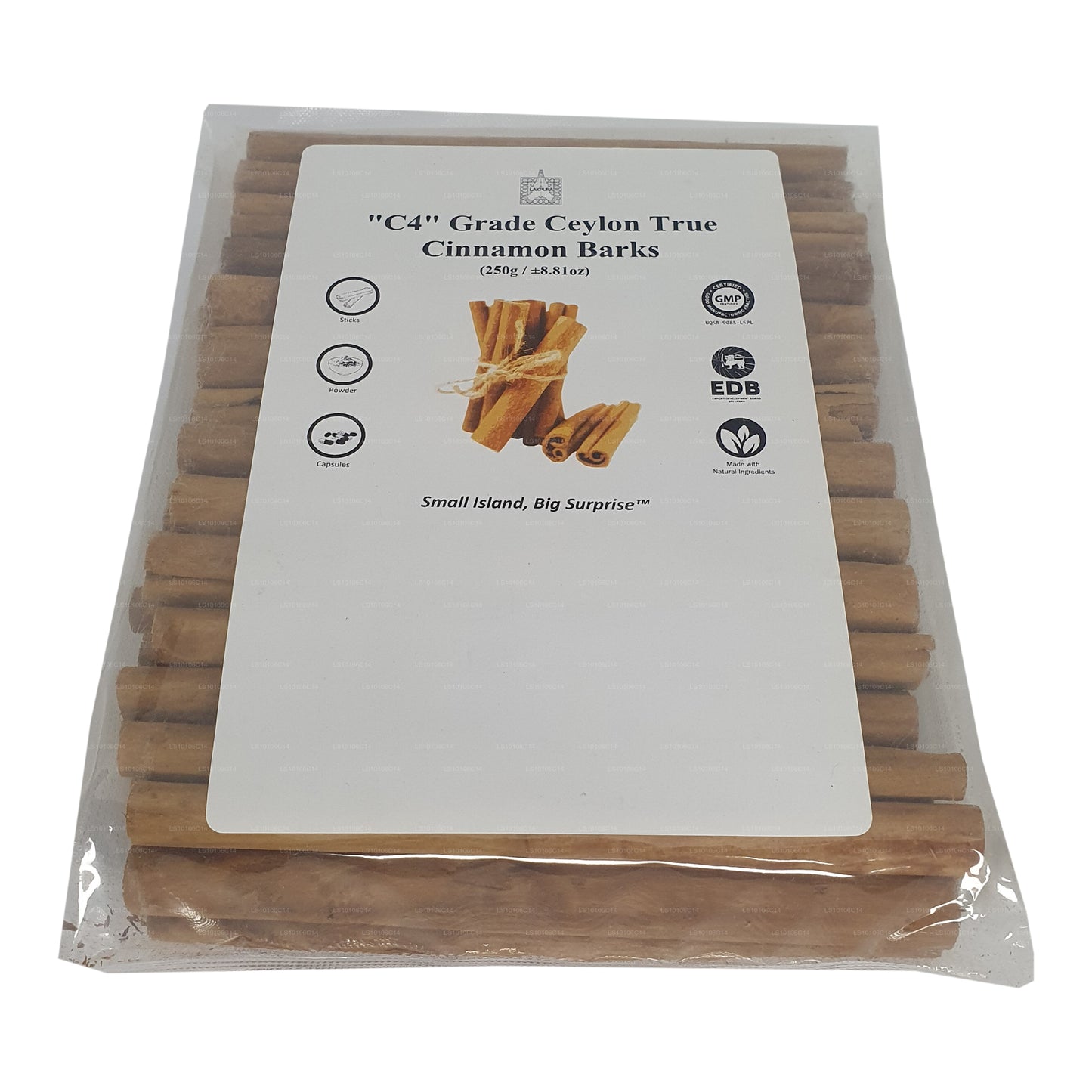 Lakpura „C4" klasy Ceylon True Cinnamon Barks Pack