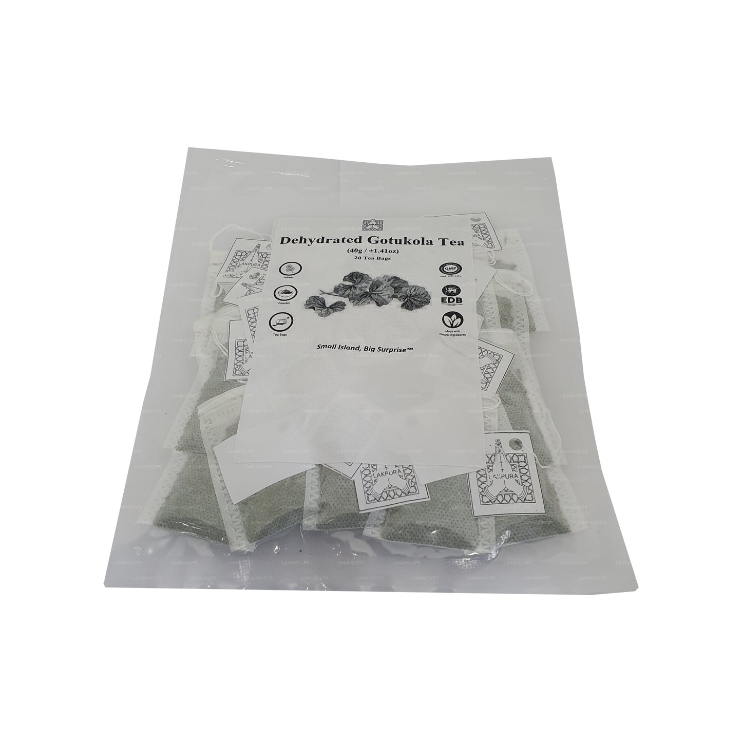 Lakpura Dehydrate Gotukola Herbaciane torebki (40g) 20 torebek herbaty