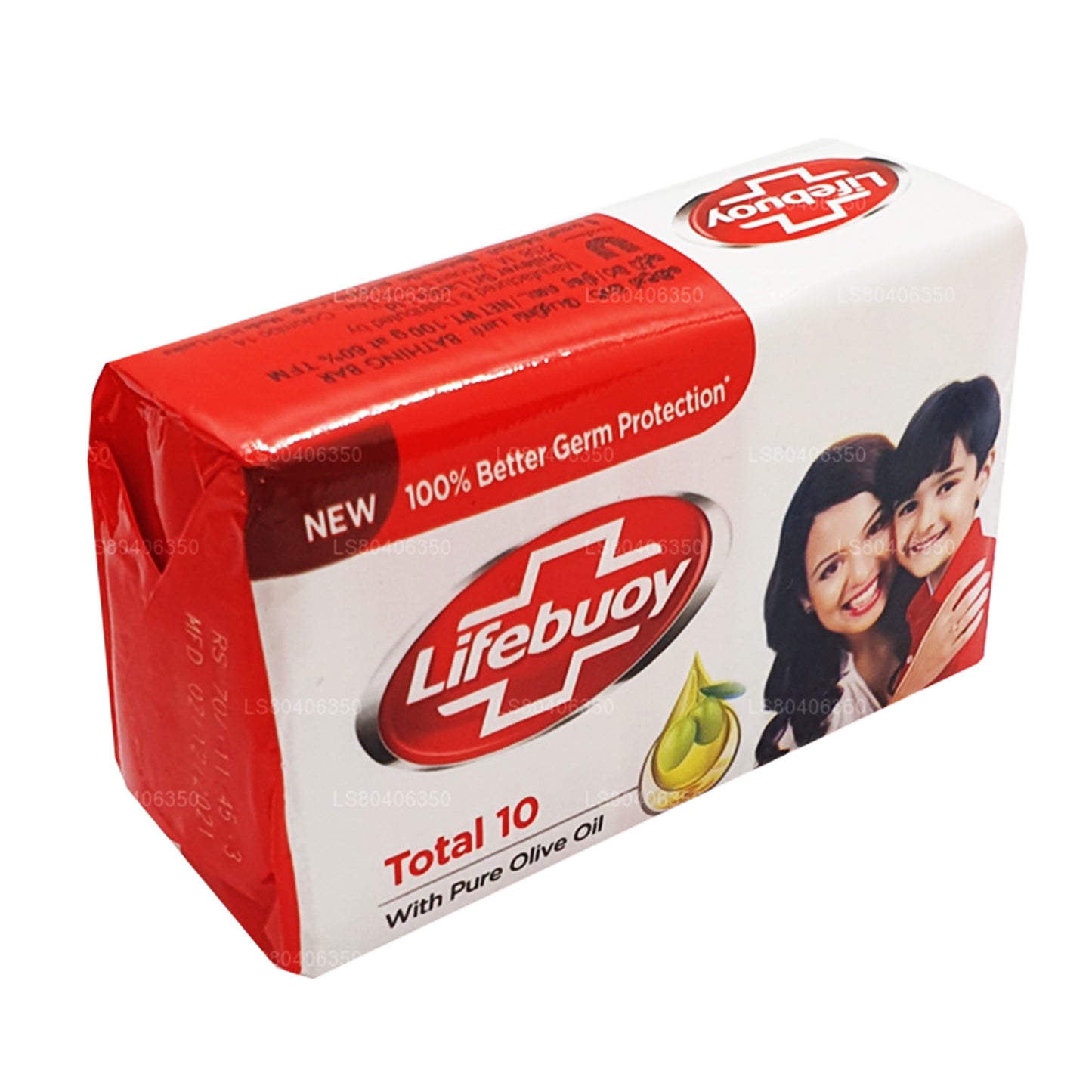 Lifebuoy Total 10 Mydło do ciała z czystą oliwą z oliwek (100g)