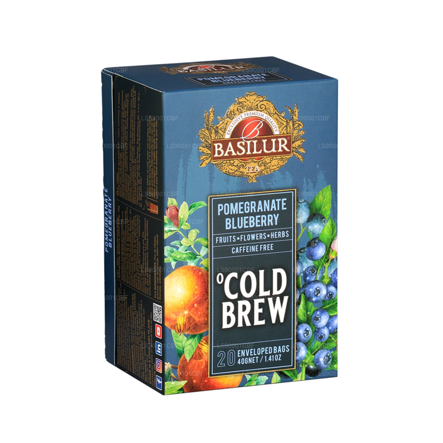 Basilur Cold Brew „Granat Blueberry” (40g) 20 torebek herbaty
