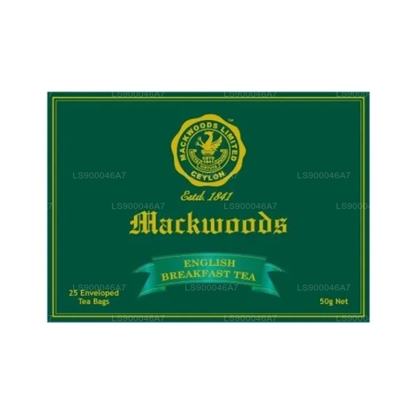 Mackwoods English Breakfast 25 Enveloped Tea Bags (50g)