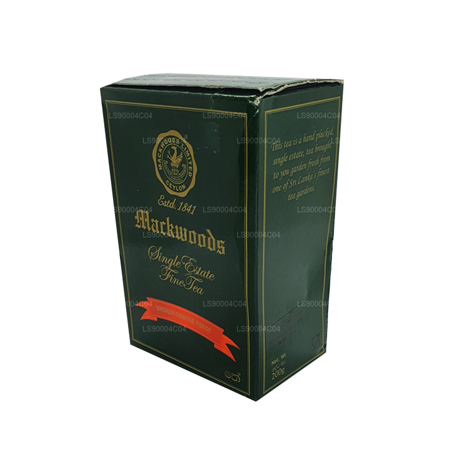 Mackwoods Single Estate Czysta herbata cejlońska (BOP) Broken Orange Pekoe (200g)