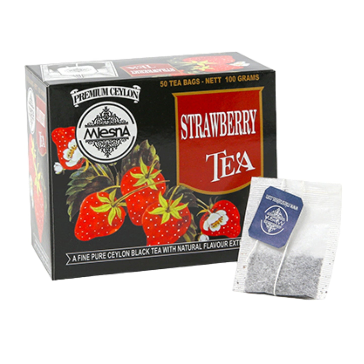 Herbata truskawkowa Mlesna (100 g) 50 torebek