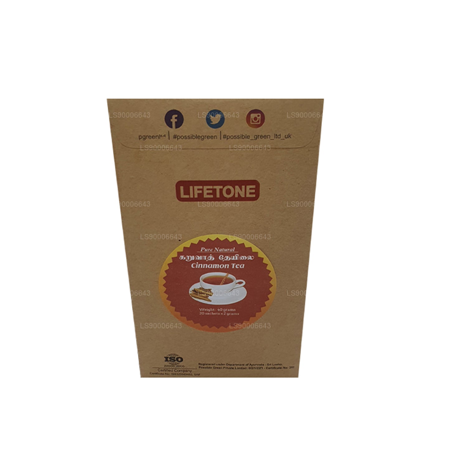 Lifetone Herbata cynamonowa (40g)