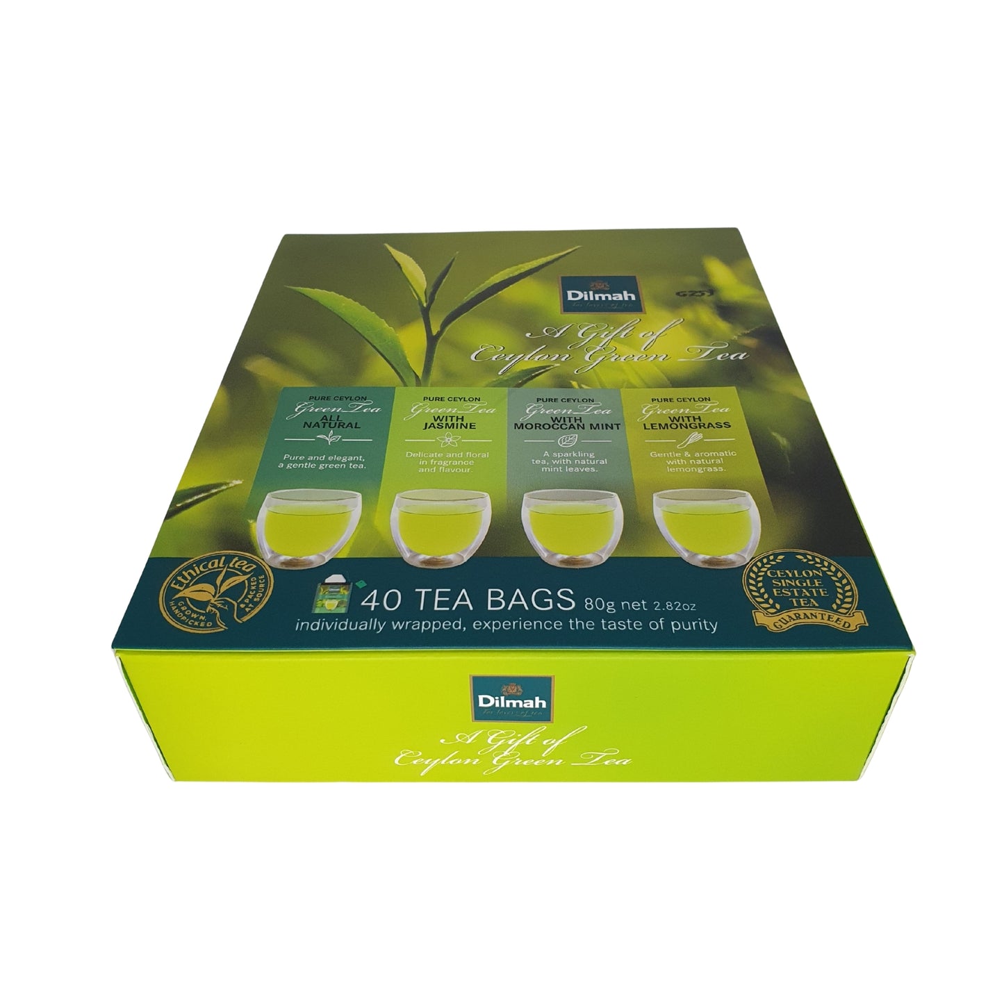 Dilmah A Gift of Ceylon Green Tea (80g) 40 torebek herbaty