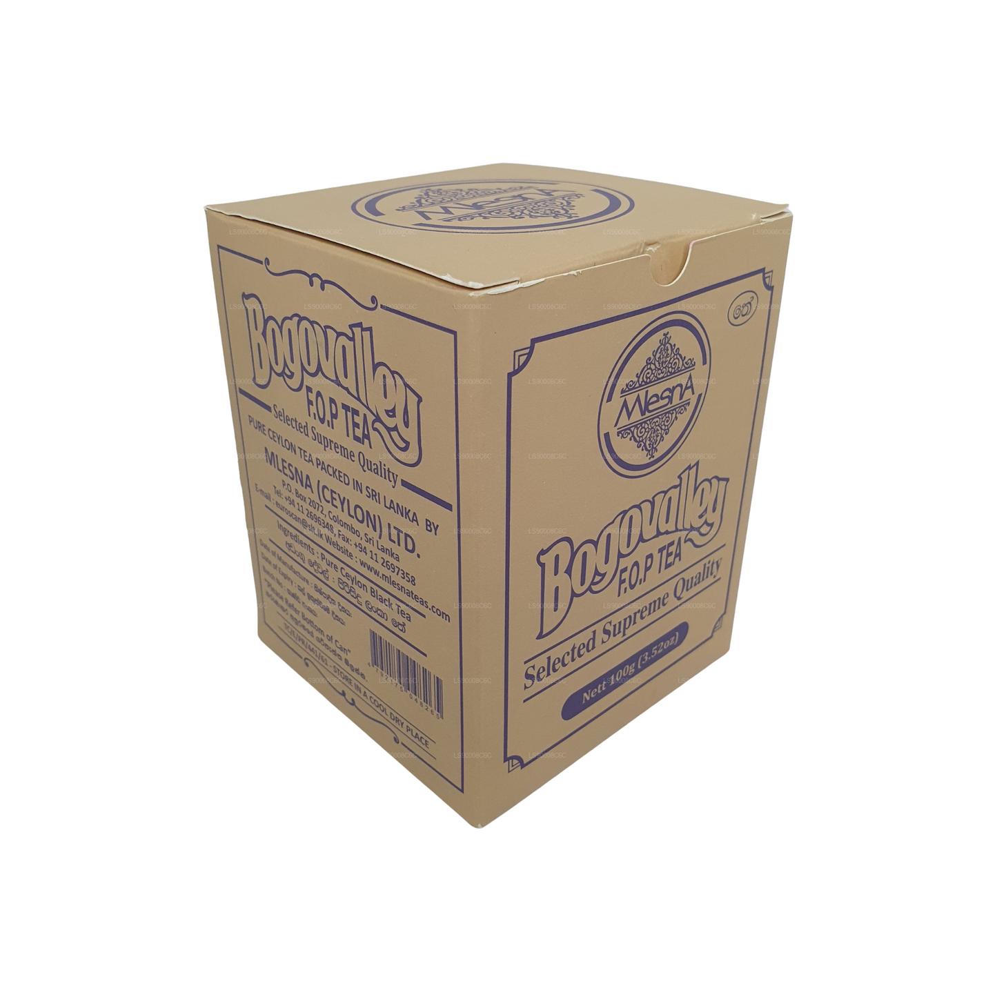 Herbata Mlesna Bogovalley F.O.P. w metalowym pojemniku (100 g)