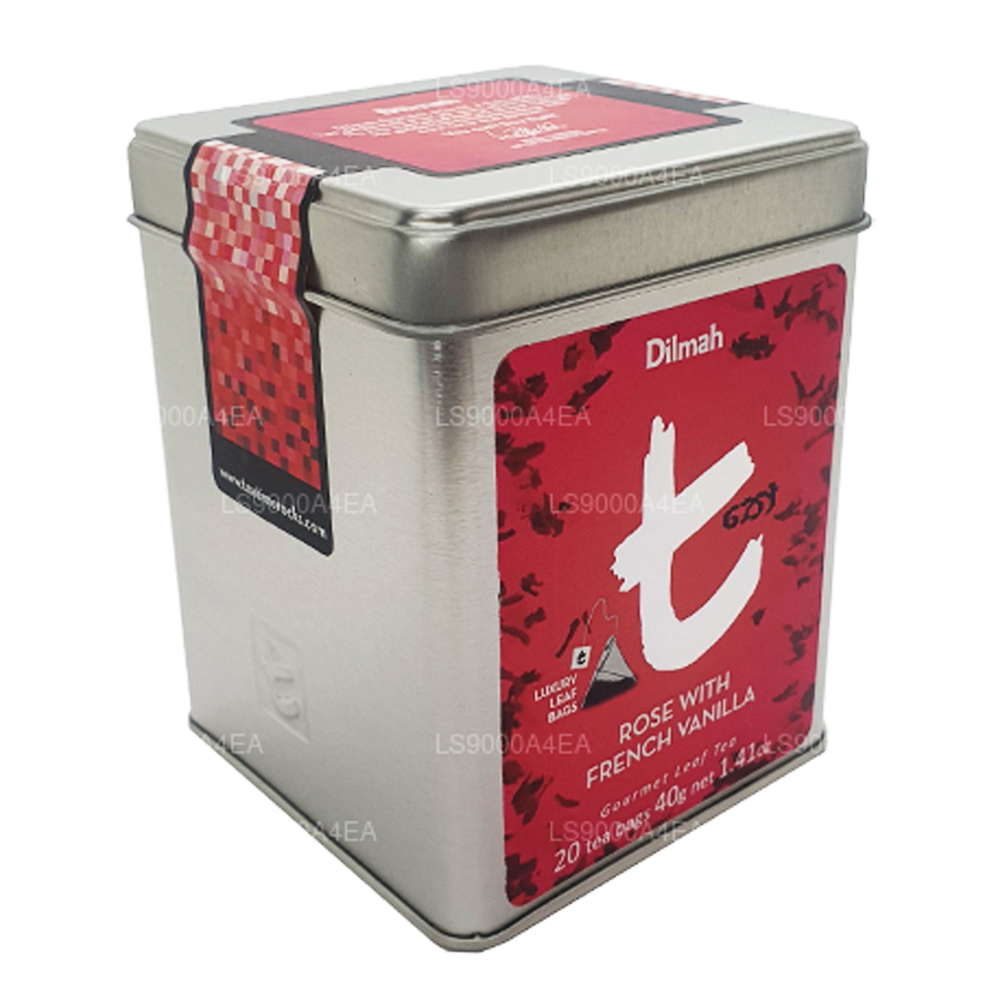 Dilmah T-series Rose z francuską wanilią 20 torebek herbaty Herbata liściasta (40g)