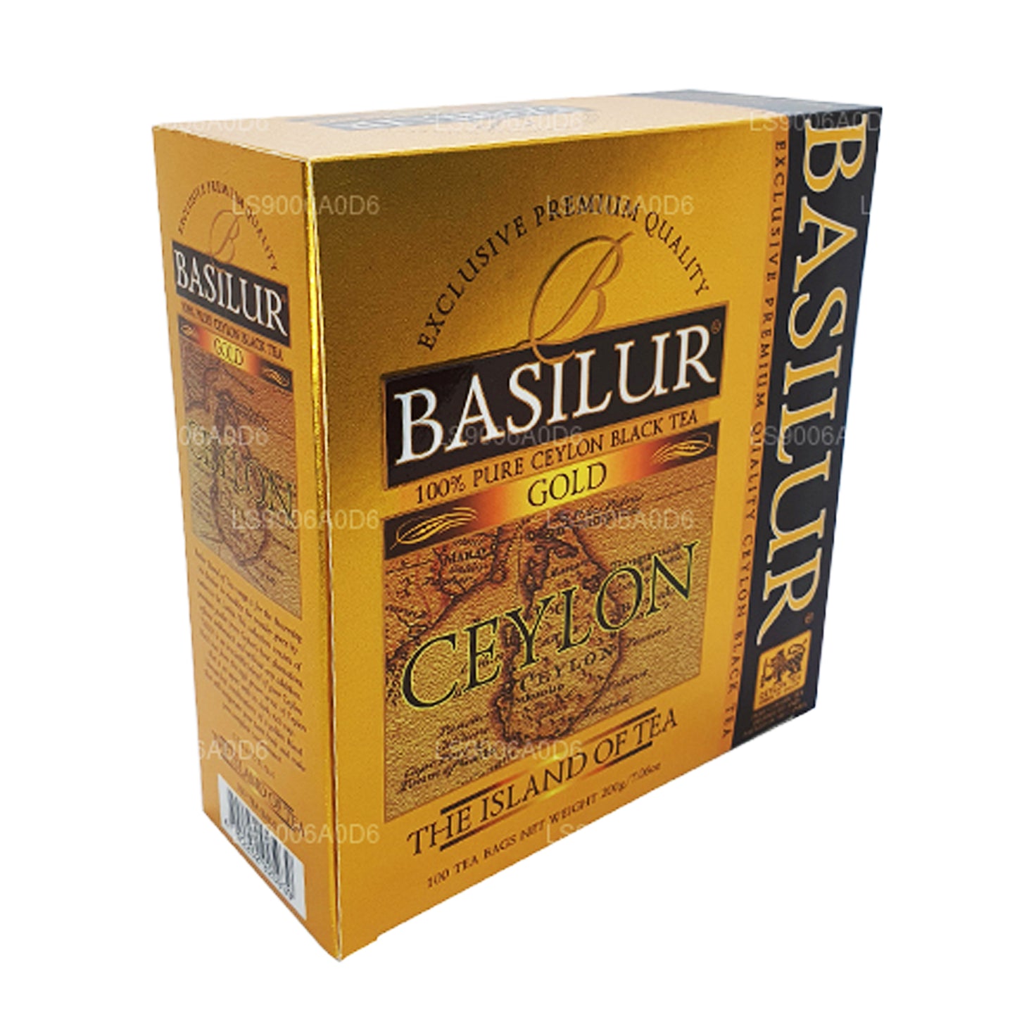 Basilur Island of Gold Exclusive Premium Quality Ceylon Czarna herbata (200g) 100 torebek