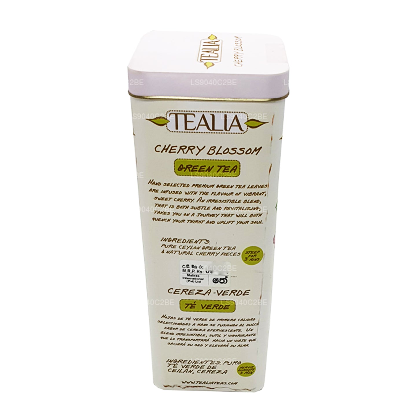 Tealia Cherry Blossom Zielona Herbata Luźna Liść (100g)