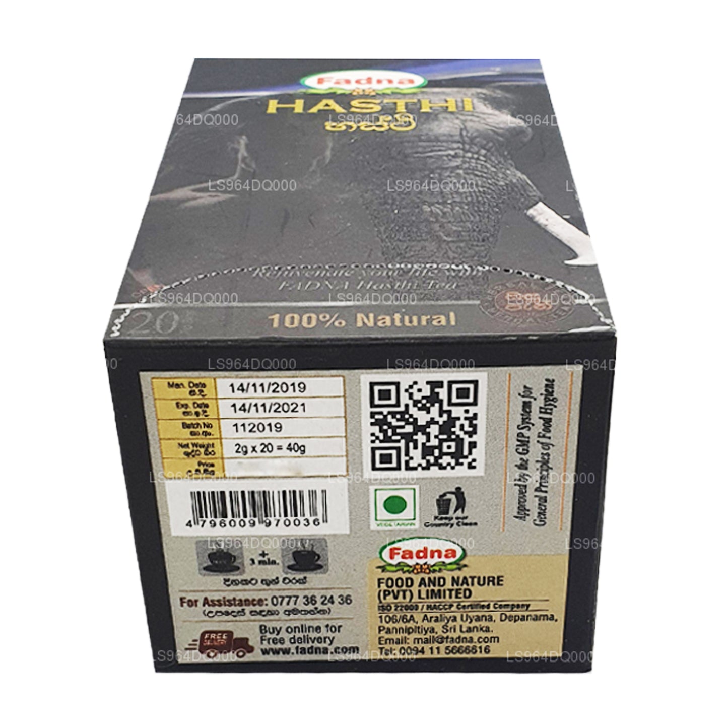 Herbata ziołowa Fadna Hasthi (40g) 20 torebek