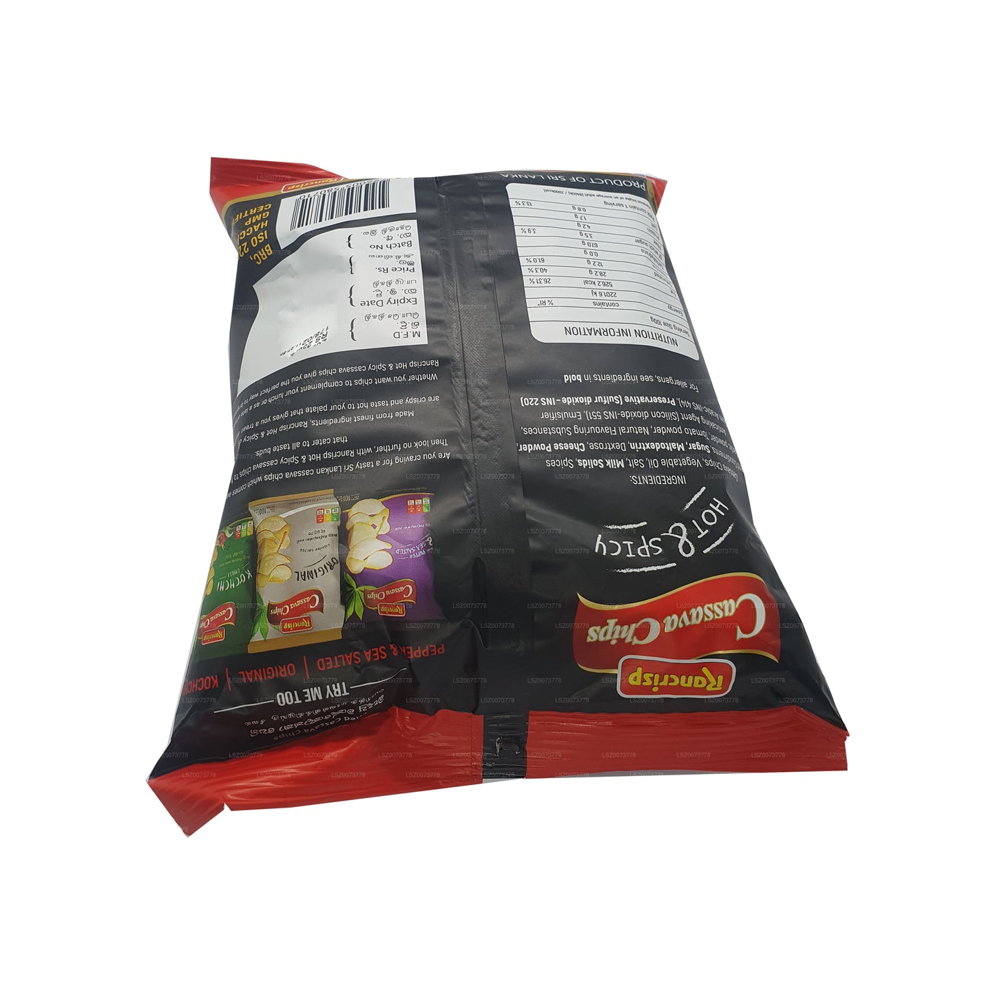 Chipsy z manioku Rancrisp Ostre i Pikantne (100g)