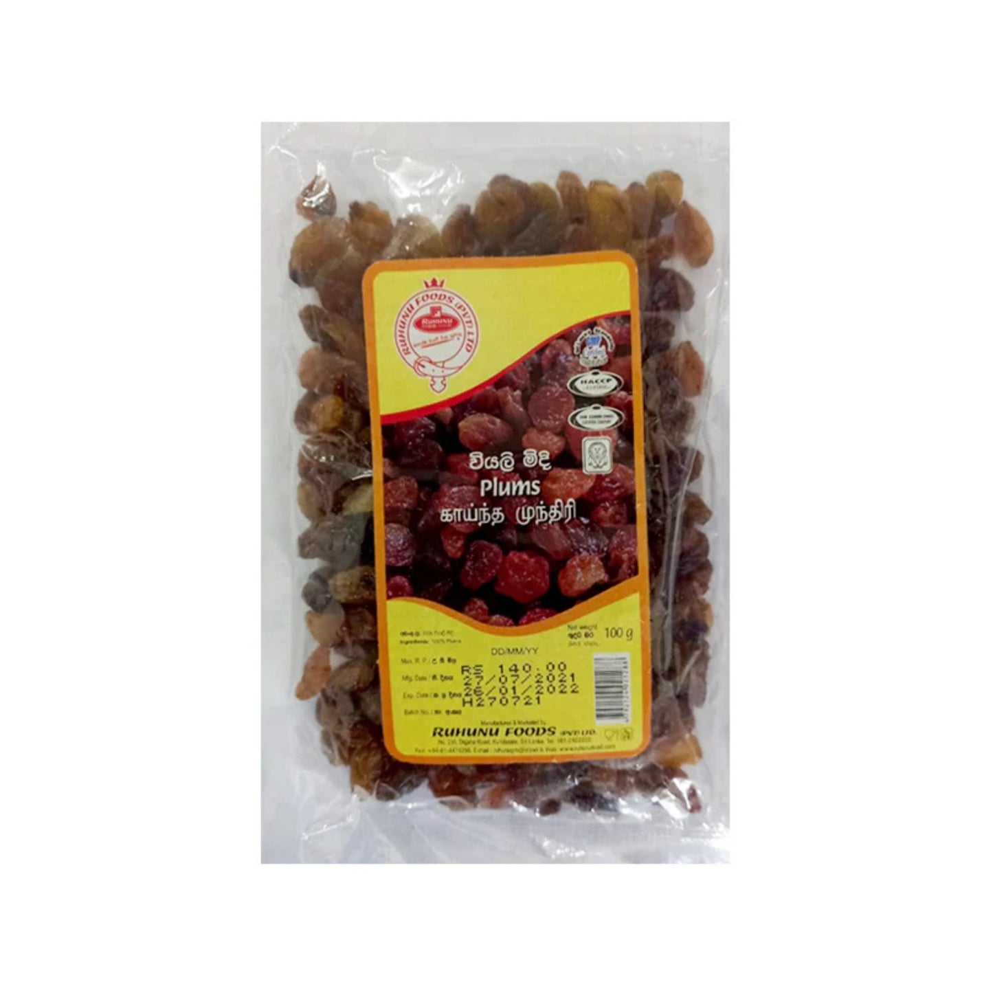 Śliwki Ruhunu (100g)