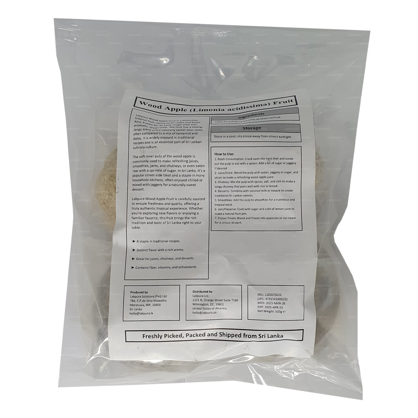 Jabłko z drewna Lakpura