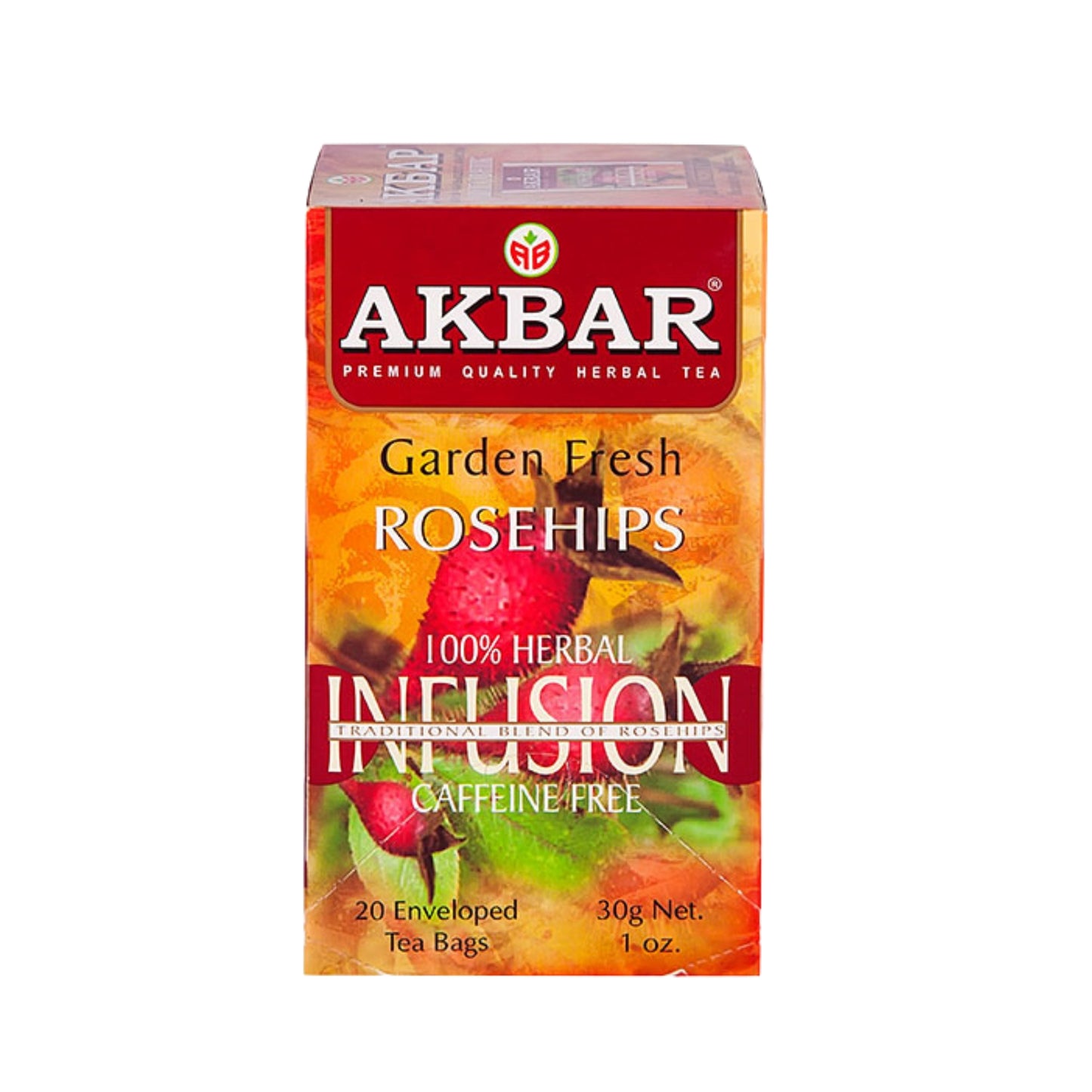 Akbar Garden Fresh Rosehips 20 torebek na herbatę (30g)
