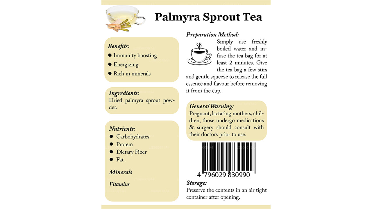 Lifetone Palm Sprouts Tea (40g) 20 Tea Bags