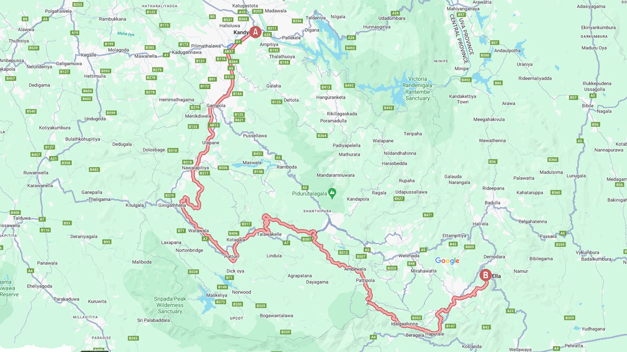 Przejazd pociągiem Kandy do Ella (Pociąg nr: 1015 „Udarata Menike”)