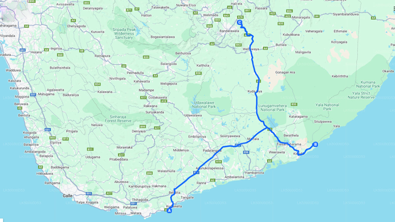 Prywatna wycieczka z Hiriketiya do Elli z Yala Safari