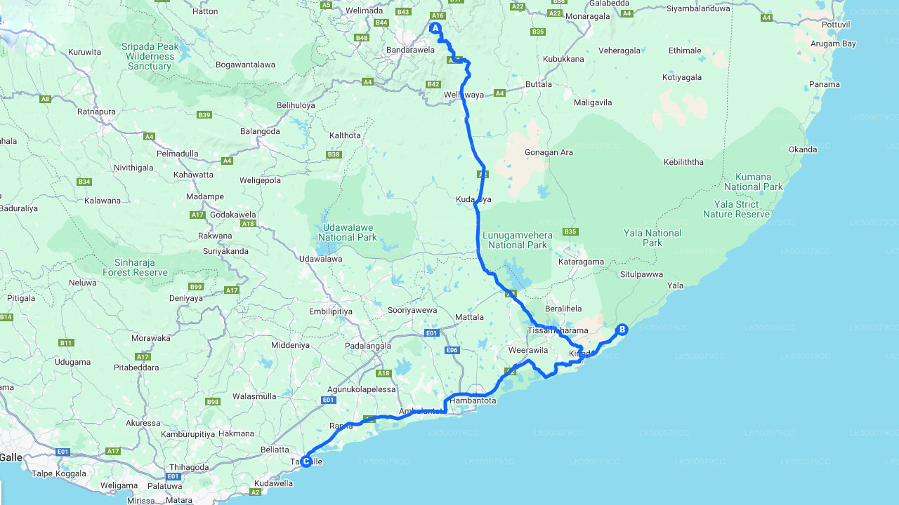 Prywatna wycieczka z Elli do Tangalle z Yala Safari