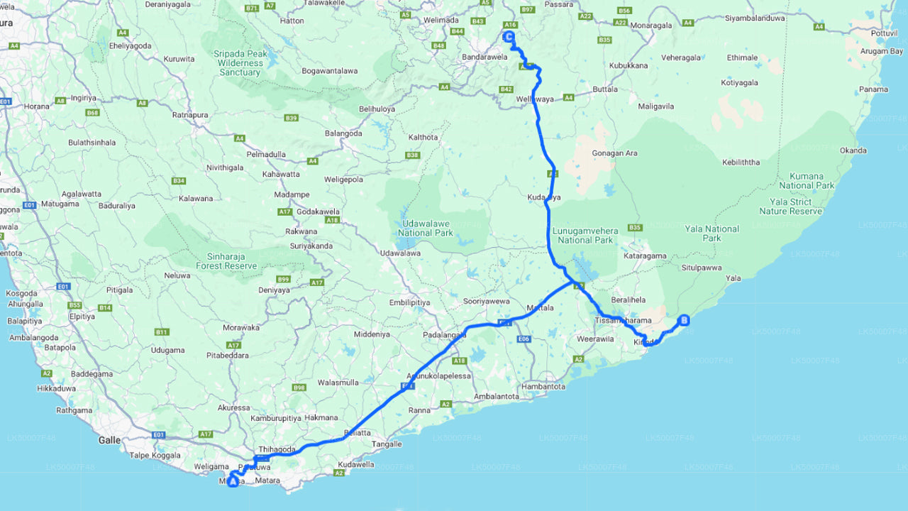 Private Tour from Mirissa to Ella with Yala Safari