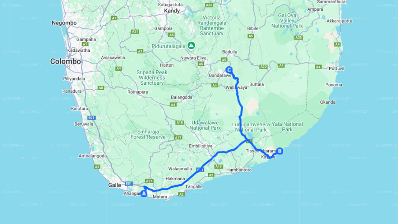 Prywatna wycieczka z Weligama do Elli z Yala Safari