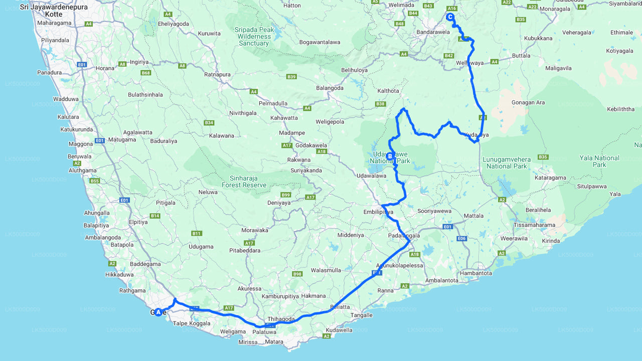 Prywatna wycieczka z Galle do Ella z Udawalawe Safari