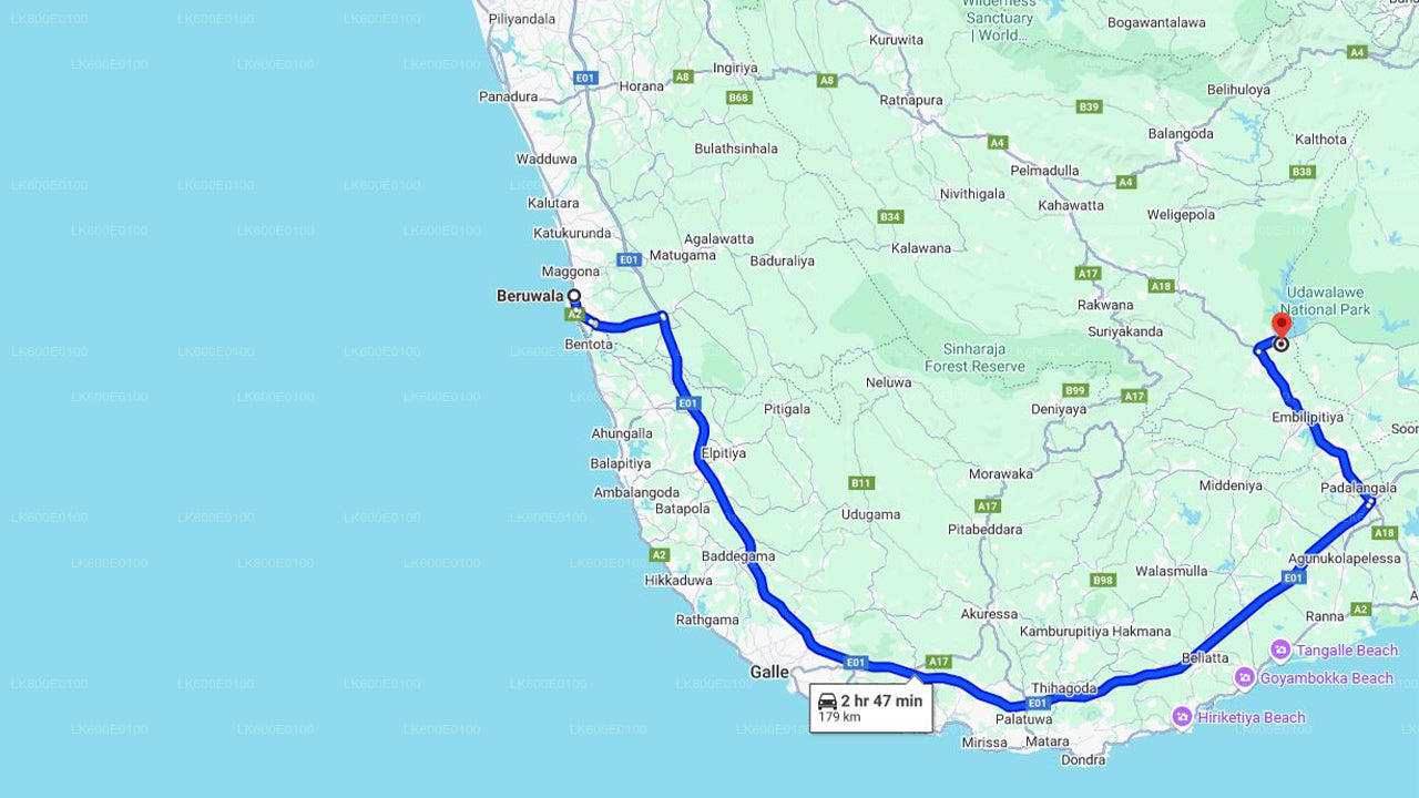 Park Narodowy Udawalawe Safari z Beruwala