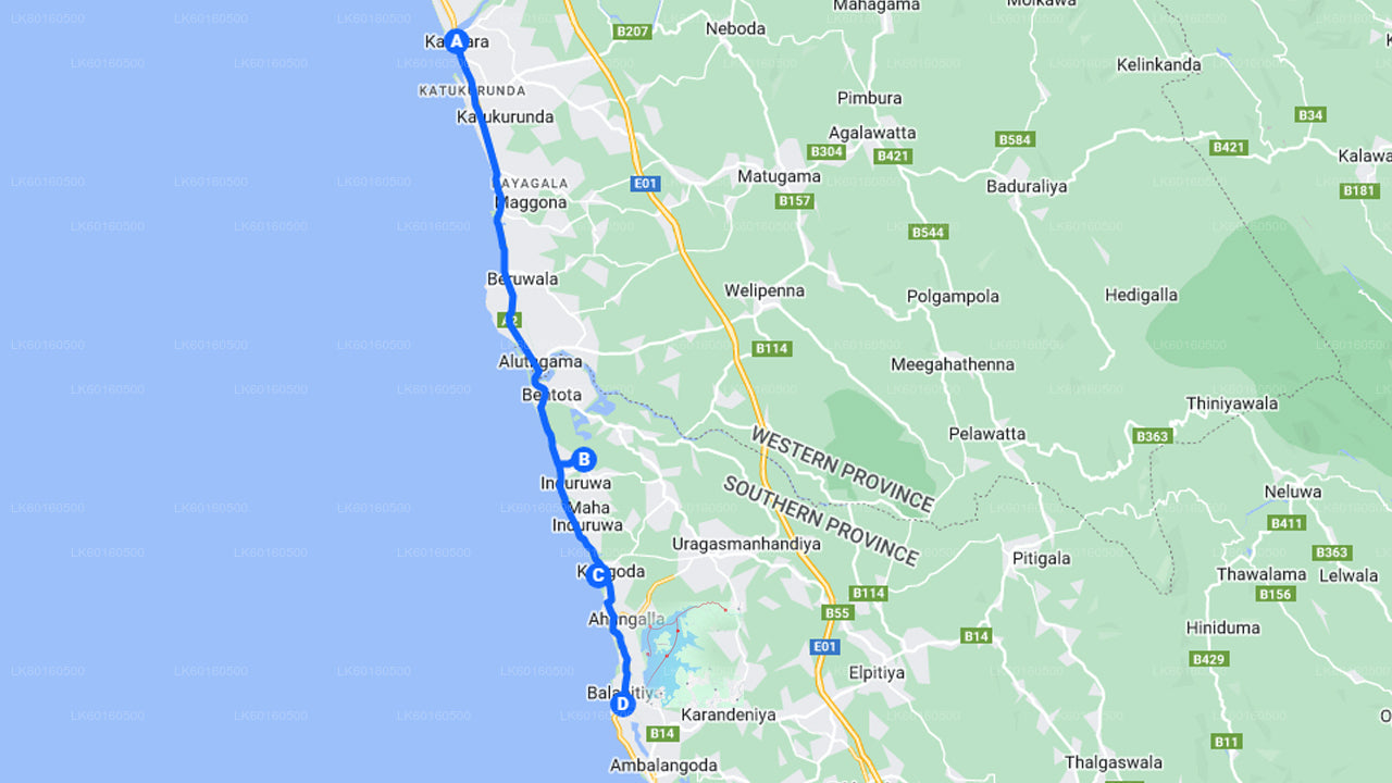 Wycieczka po mieście Bentota z Kalutara