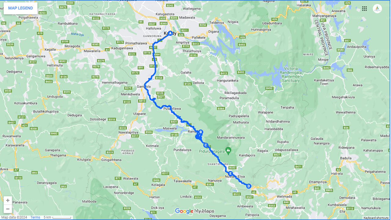 Wyżyna Nuwara Eliya z Kandy