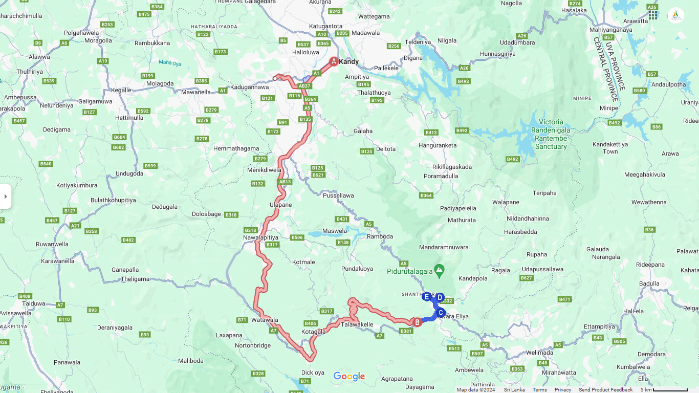 Nuwara Eliya z Kandy pociągiem