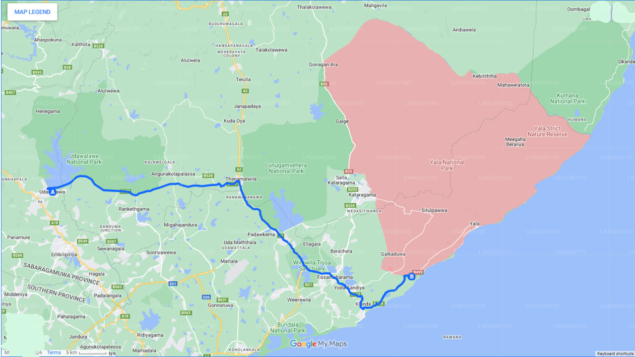 Safari w Parku Narodowym Yala z Udawalawe