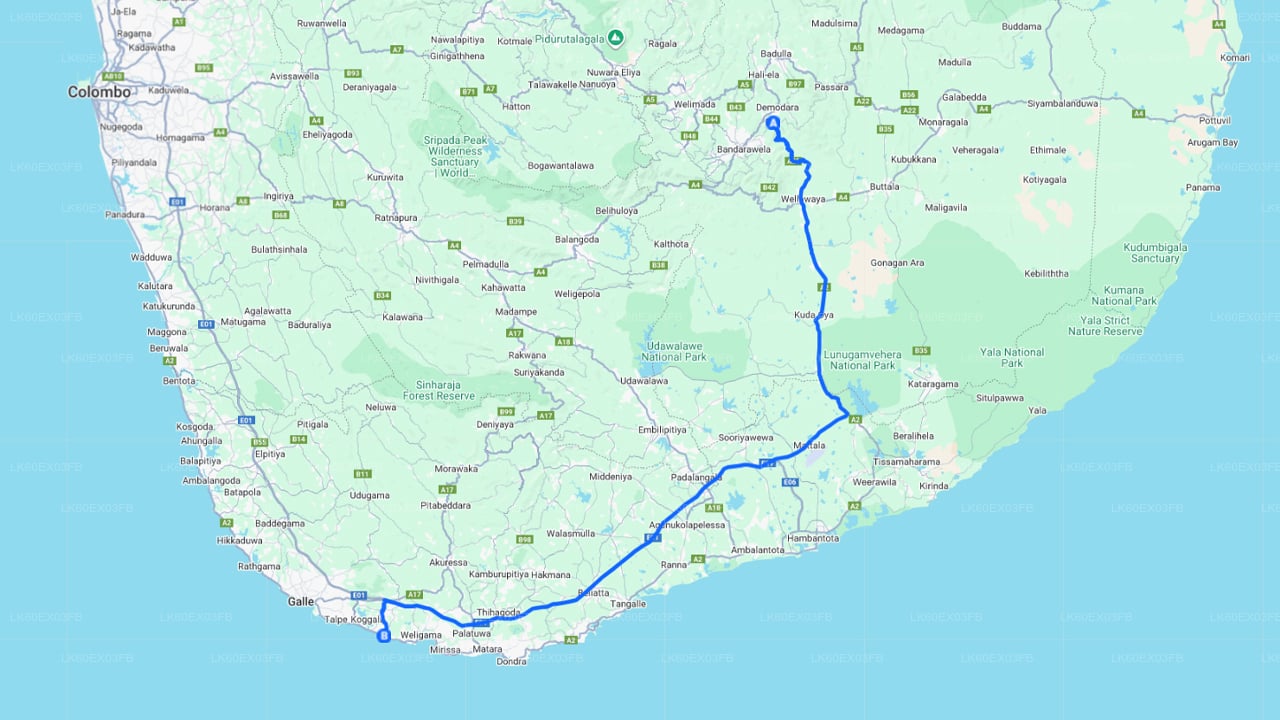 Private Tour from Ella to Ahangama with Yala Safari