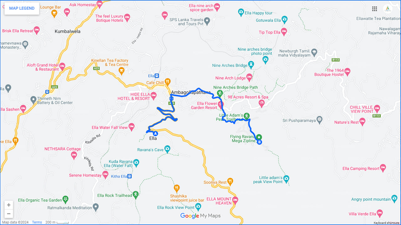 Latający Ravana Mega Zipline z Elli