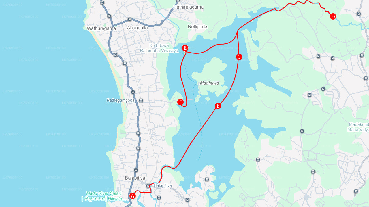 Wycieczka po mieście Bentota z Kalutara