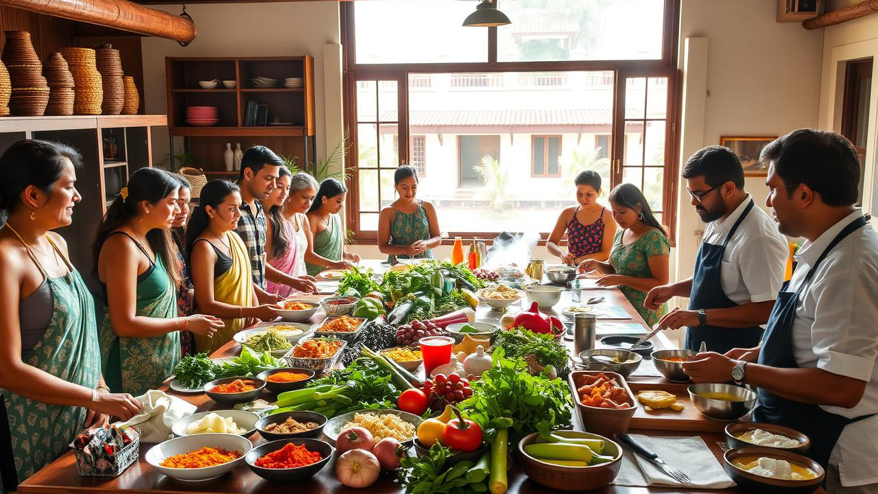 Wycieczka po rynku i kurs gotowania potraw kuchni lankijskiej z Unawatuny