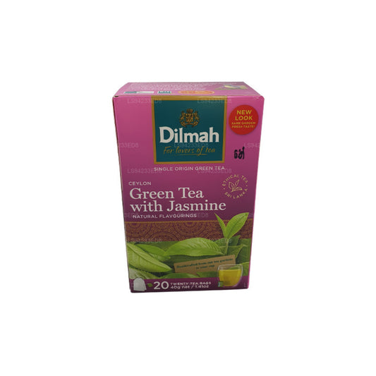 Dilmah Ceylon Zielona Herbata z Jaśminem (40g) 20 torebek