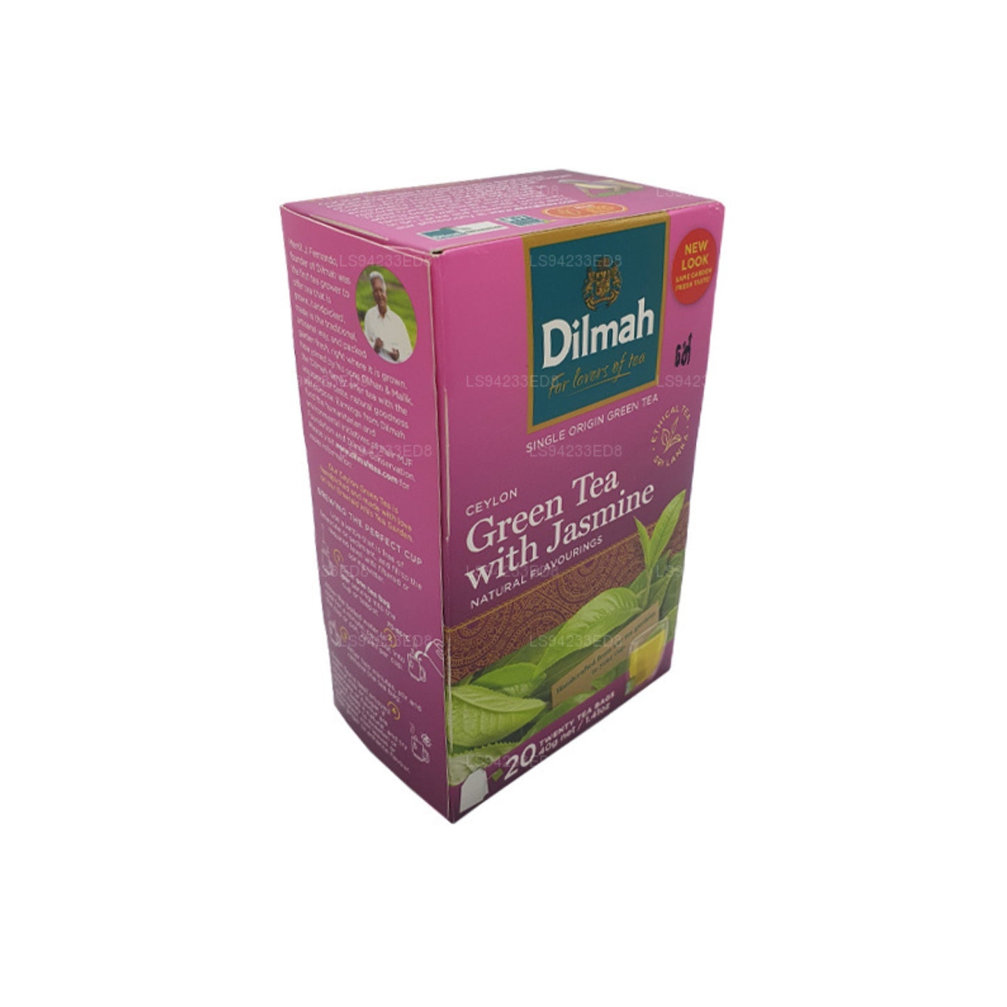 Dilmah Ceylon Zielona Herbata z Jaśminem (40g) 20 torebek