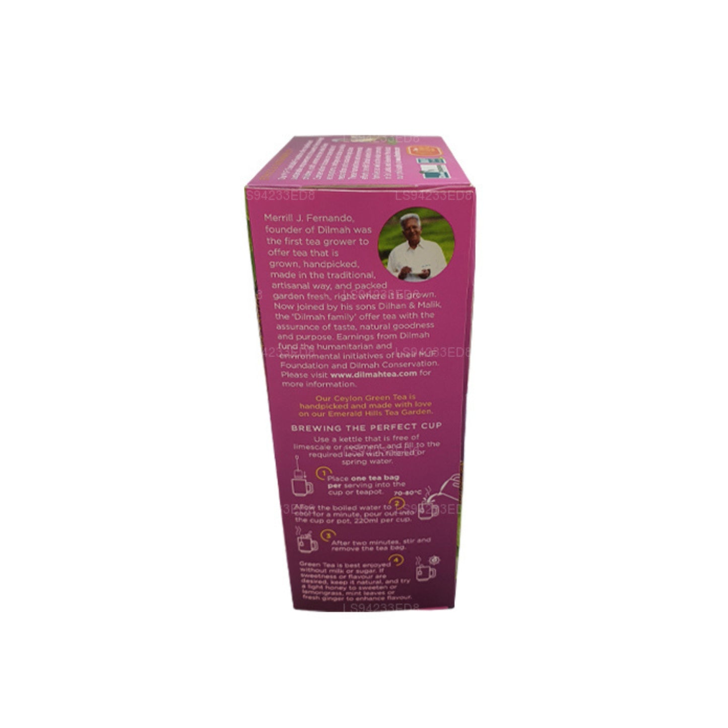 Dilmah Ceylon Zielona Herbata z Jaśminem (40g) 20 torebek