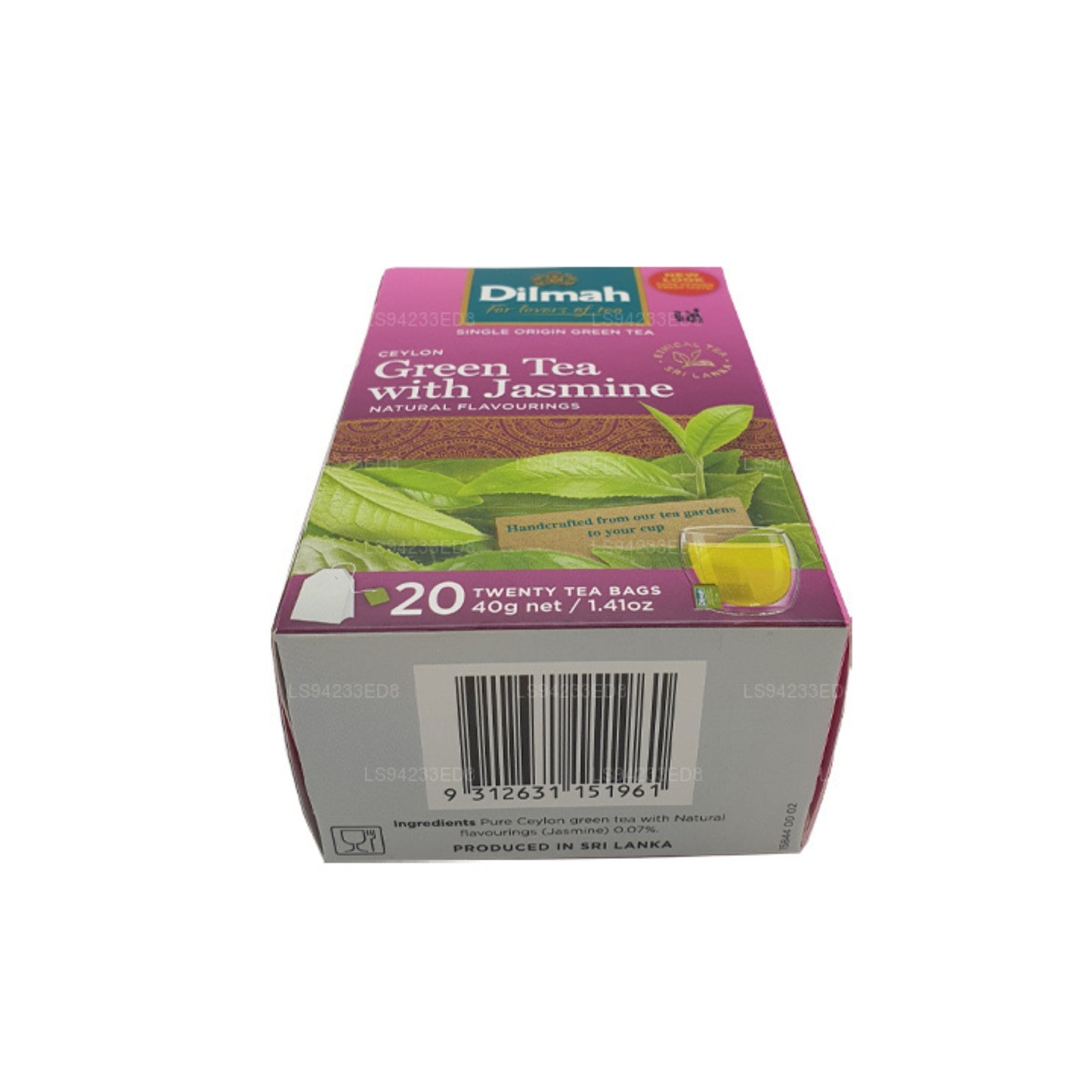 Dilmah Ceylon Zielona Herbata z Jaśminem (40g) 20 torebek
