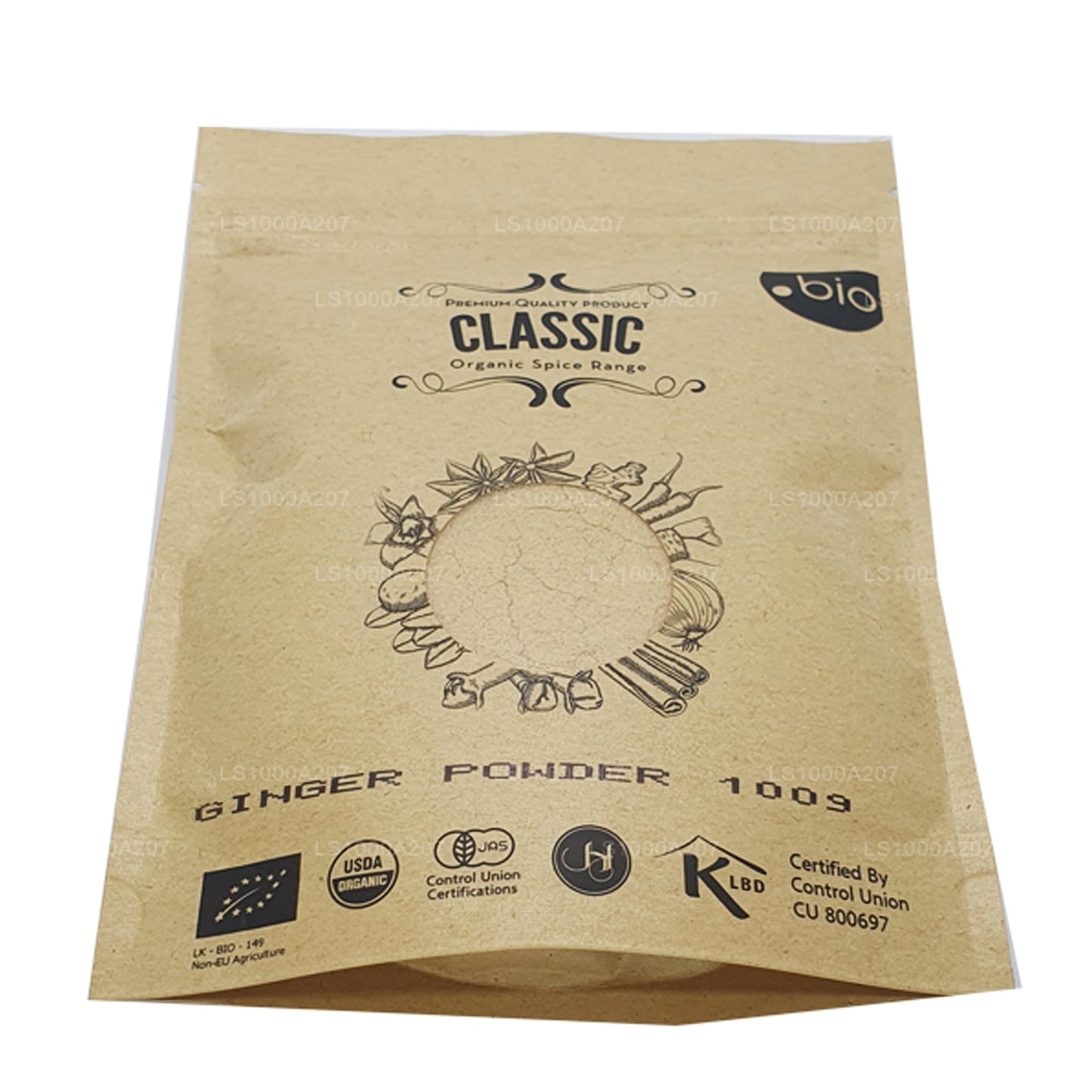 Organiczny proszek imbirowy lakpura