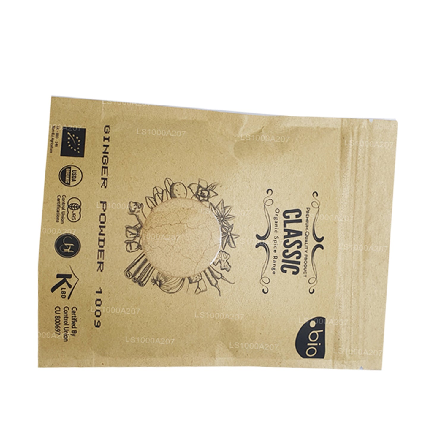 Organiczny proszek imbirowy lakpura