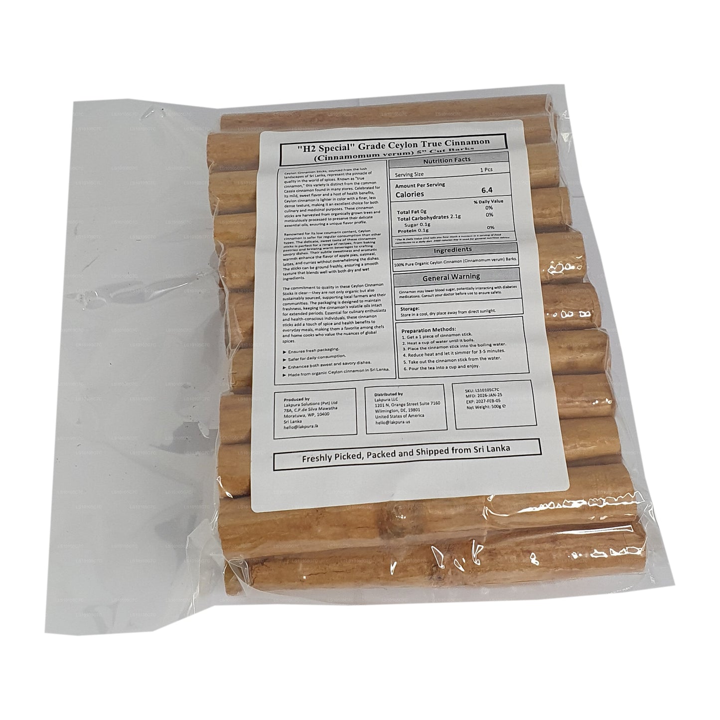 Lakpura „H2 Special” klasy Ceylon True Cinnamon Barks Pack