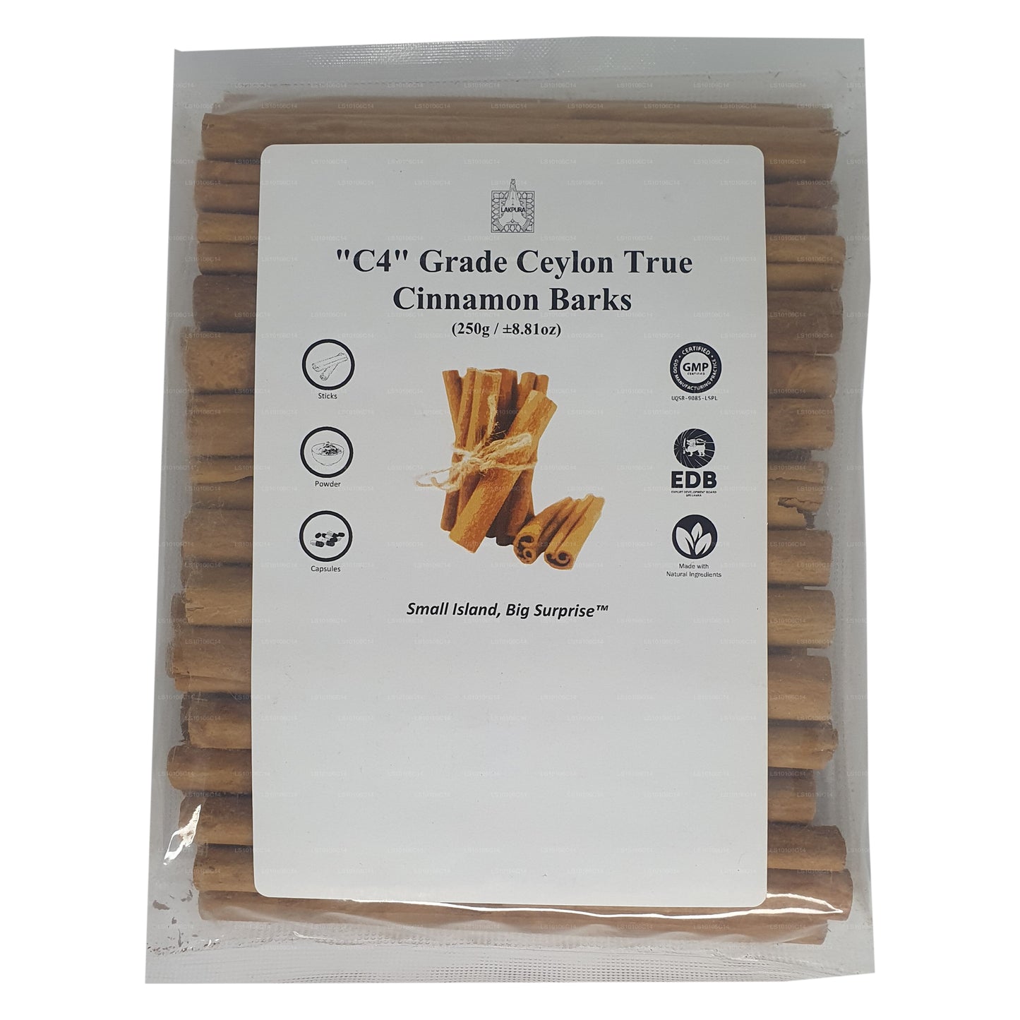 Lakpura „C4" klasy Ceylon True Cinnamon Barks Pack